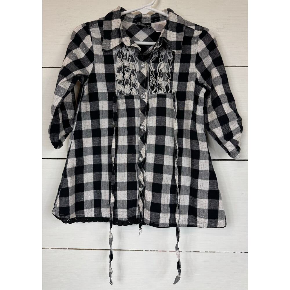 Pogo Club Plaid Shirt Girl's Size 3t